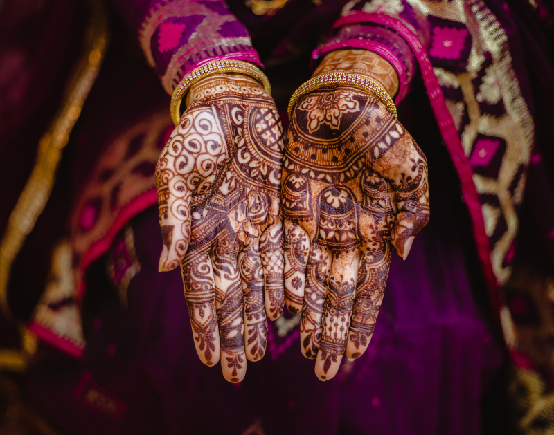 Bridal henna art